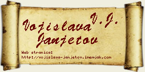 Vojislava Janjetov vizit kartica